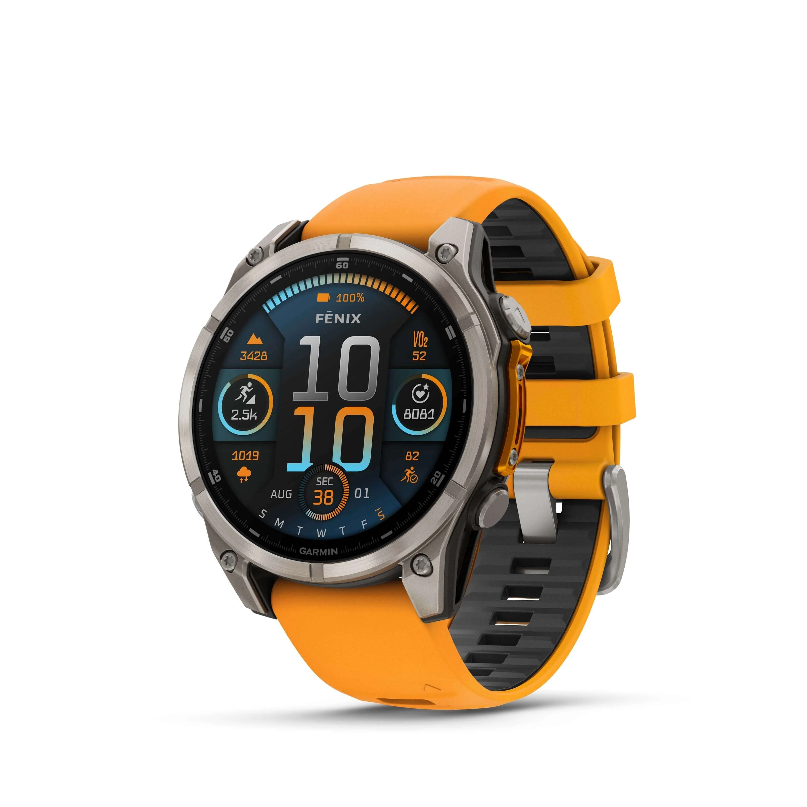 Fenix 8 Amoled 47mm Titane Orange  | Garmin - Image 3