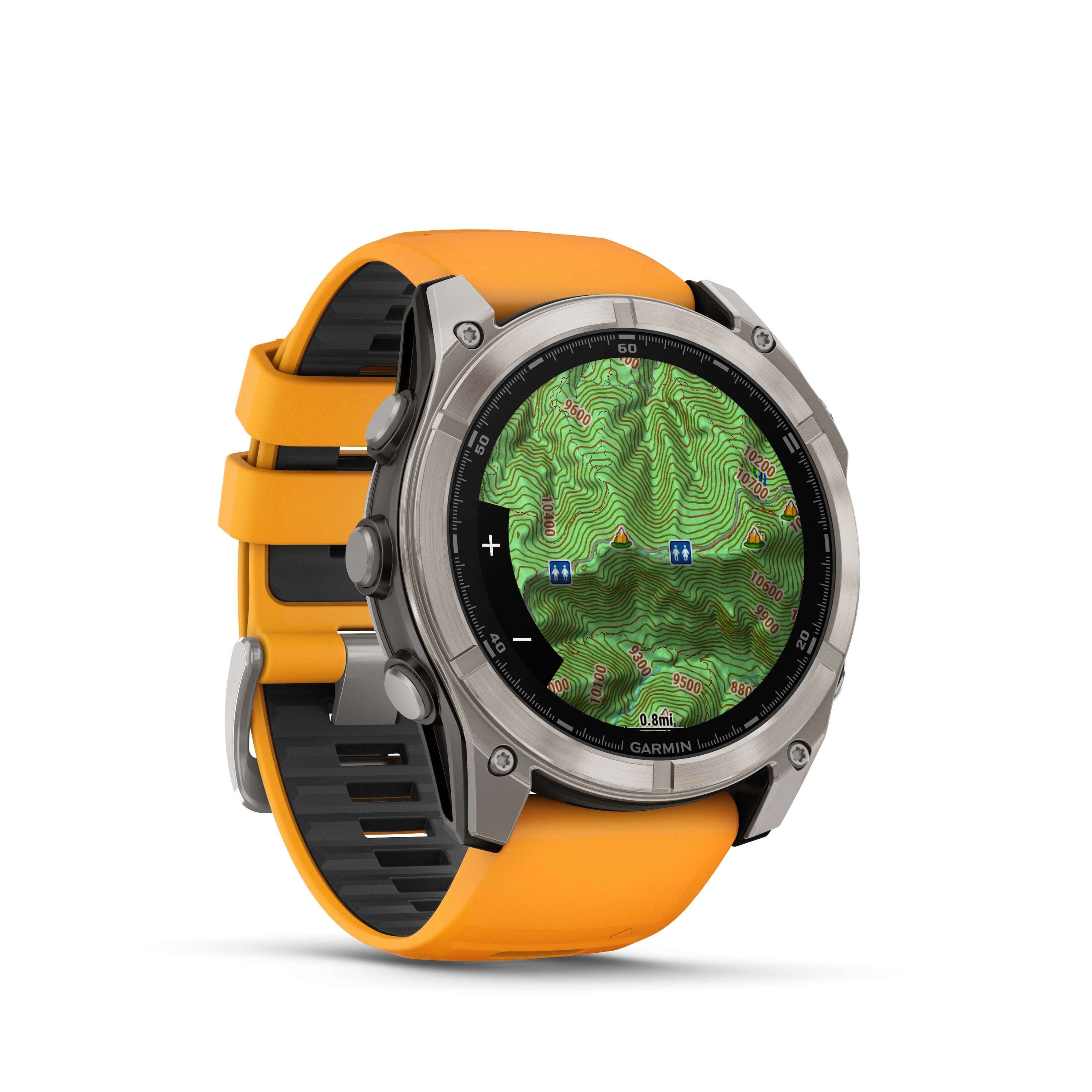 Fenix 8 Amoled 51 Titane Orange | Garmin - Image 4