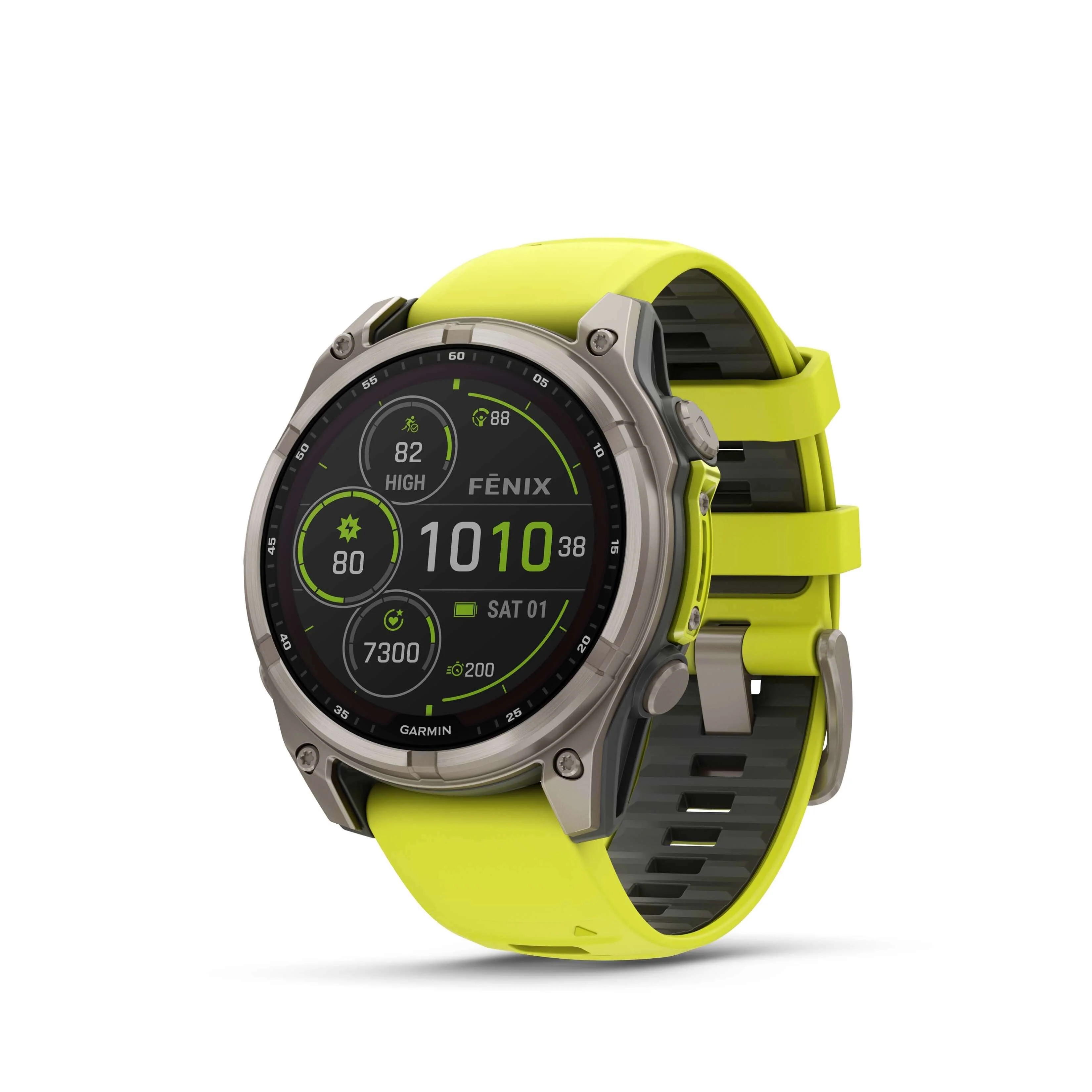 Fenix 8 Solar 47mm Titanium Jaune | Garmin - Image 5