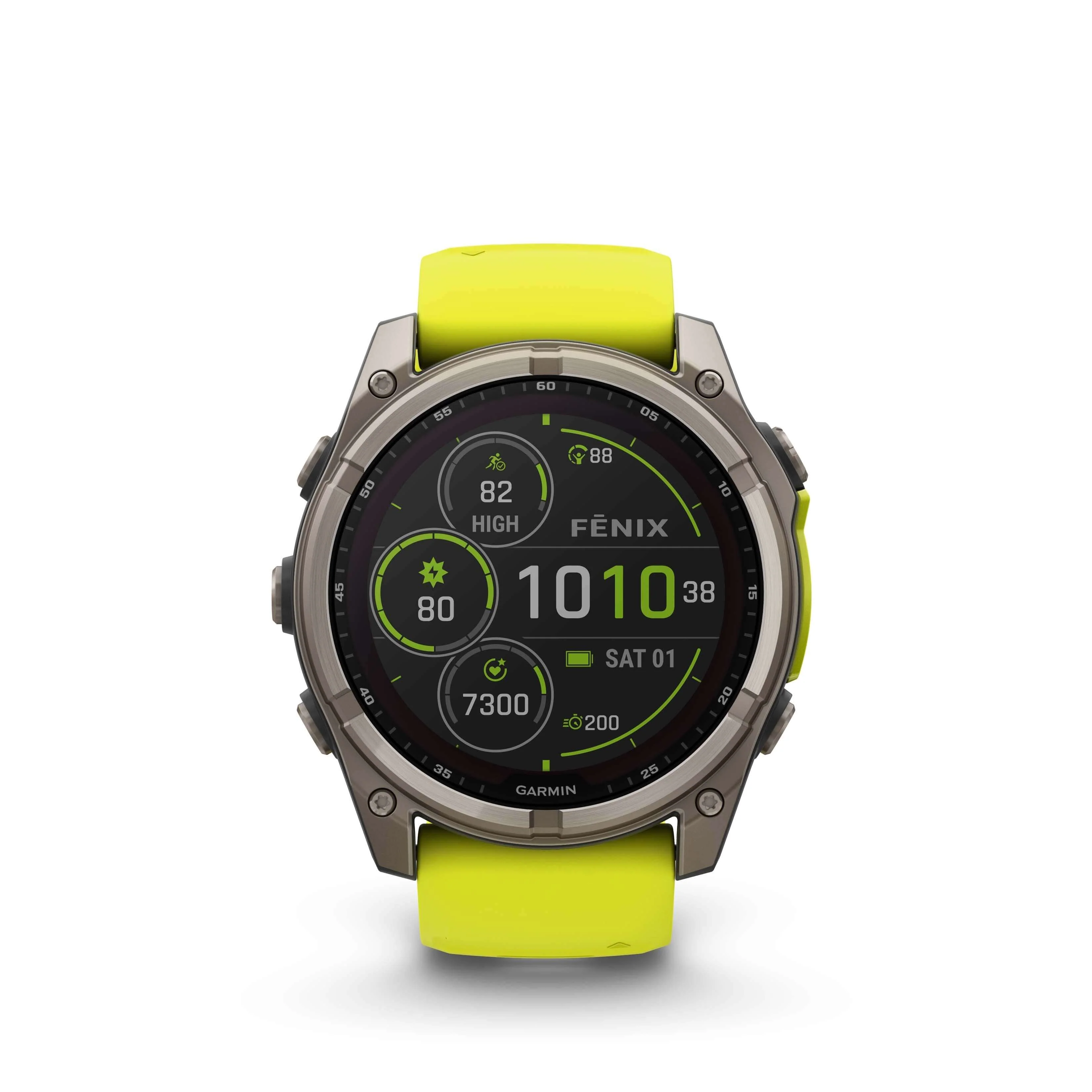 Fenix 8 Solar 51mm Titanium Jaune | Garmin