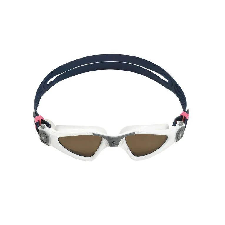 Kayenne Compact Blanc Bleu Verres Polarisée Marron | Aquasphere
