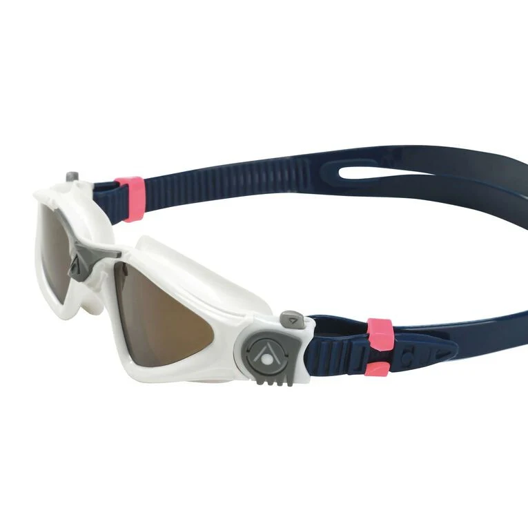 Kayenne Compact Blanc Bleu Verres Polarisée Marron | Aquasphere - Image 3