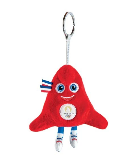 Porteclés Mascotte Officielle Jeux Olympiques Paris 2024 14 Cm | Doudou Et Compagnie