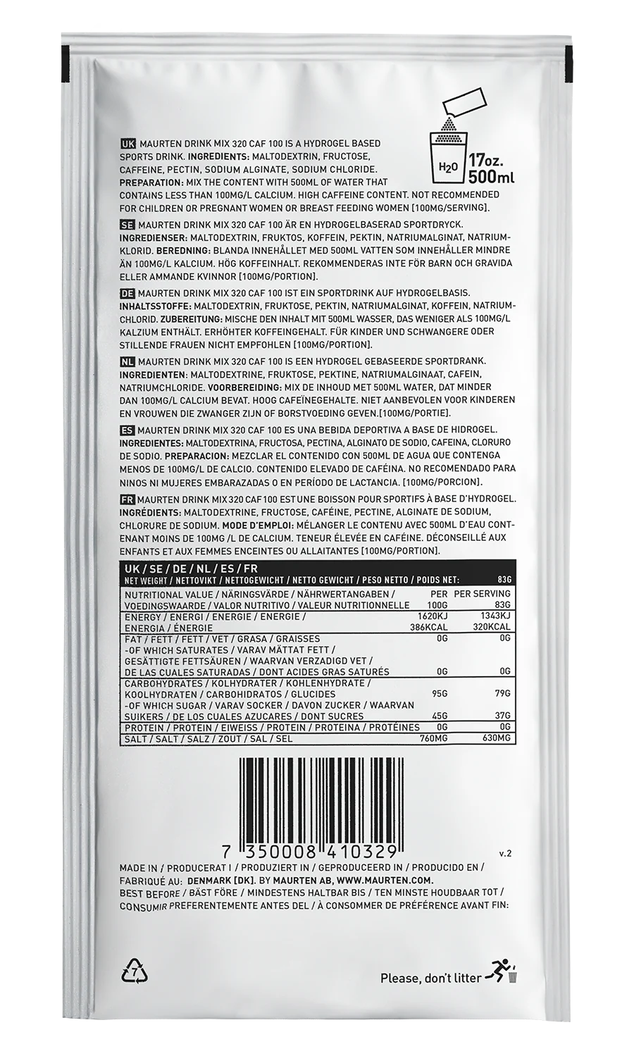 Drink Mix 320 Caf 100 X1  | Maurten - Image 10